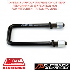 OUTBACK ARMOUR SUSPENSION KIT REAR(EXPED HD)FITS MITSUBISHI TRITON MQ 2015+